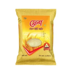 Fresh whole wheat atta flour 2kg healthy option.