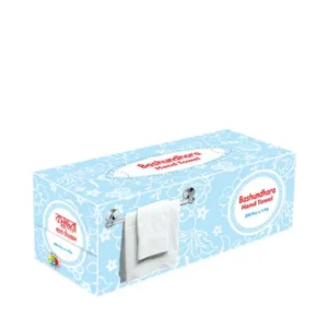 White 1-ply hand towel for personal hygiene.