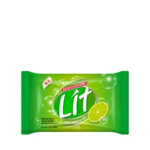 Lemon-scented bar dish cleaner.