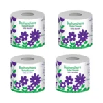 Soft toilet tissue pack for bathroom essentials.