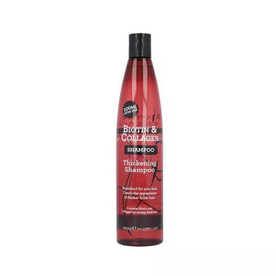 Biotin collagen shampoo for stronger hair.