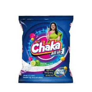 Chaka detergent powder 500gm regular cleaning.