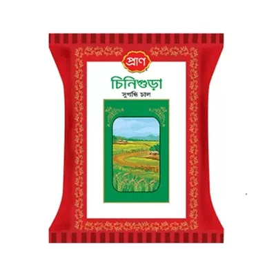 Pran chinigura rice 5kg bulk pack.