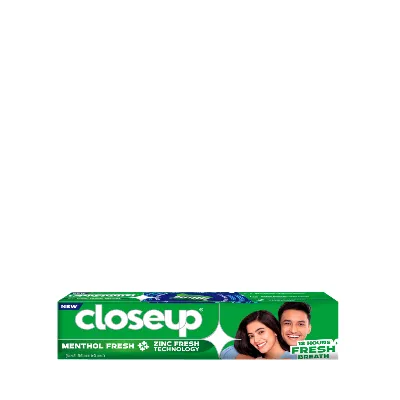 Compact menthol fresh toothpaste.