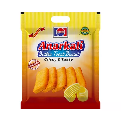 Cocola anarkali butter toast 185gm premium snack.