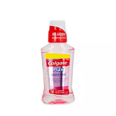 Gentle care mouthwash for sensitive mouths.