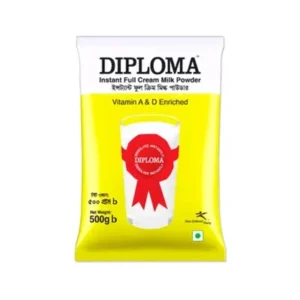 Diploma instant full cream milk powder 500gm nutritious.