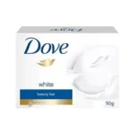 Dove white soap for 1/4 moisturizing cream, softer skin.