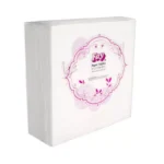 Compact paper napkins for home and travel.