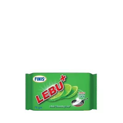 Lebu (lemon) bar dish cleaner.