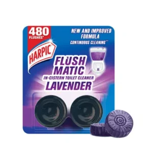 Pack of lavender-scented toilet cleaning blocks.