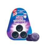 Lavender-scented toilet cleaning blocks.