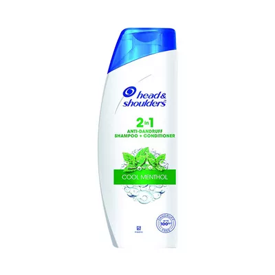 2-in-1 cool menthol for shampoo and conditioner in one.