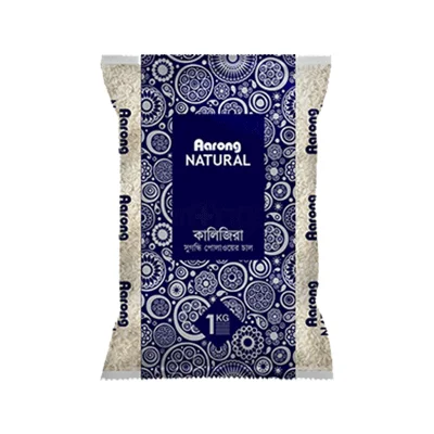 Aarong kalijira rice 1kg regular size.
