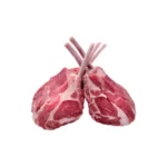 Fresh lamb meat quality cuts.