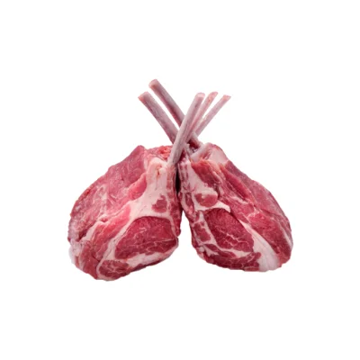 Fresh lamb meat quality cuts.