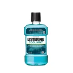 Travel-size cool mint Listerine mouthwash.