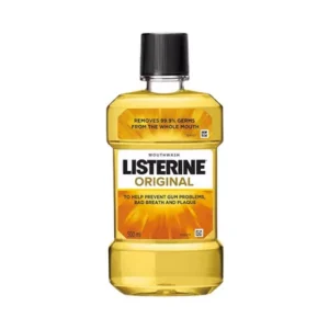 Original Listerine mouthwash for complete oral care.