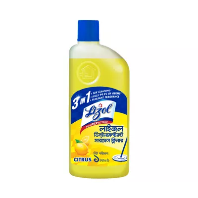 Citrus disinfectant floor cleaner for germ protection.