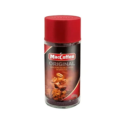 Maccoffee original jar 200gm classic flavor.