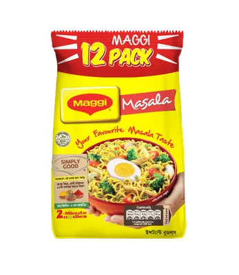 Maggi 2 Minute Noodles Masala 12 Pack masala flavor.