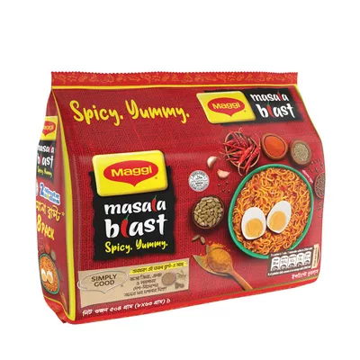Maggi Blast Noodles 8 Pack assorted flavors.