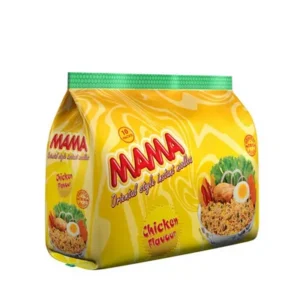 Mama Noodles Chicken 10 Pcs 620gm chicken flavor pack.