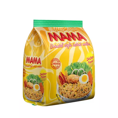 Mama Noodles Chicken 4 Pcs 248gm chicken flavor small pack.