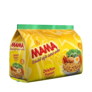 Mama Noodles Chicken 8 Pcs 496gm chicken flavor pack.