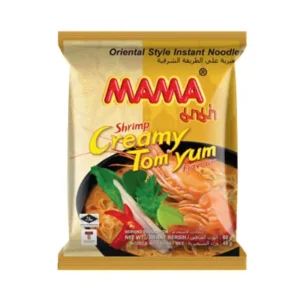 Mama Os Instant Noodles Shrimp 60gm shrimp flavor.