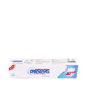 Travel-size sensitive care toothpaste.