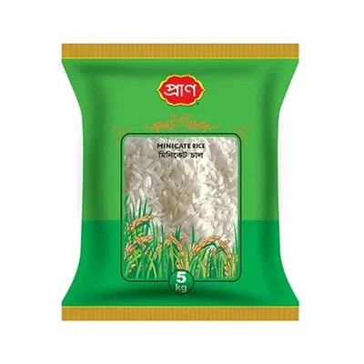 Pran miniket rice 5kg bulk pack.