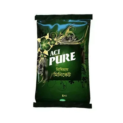 ACI miniket rice 5kg family size.