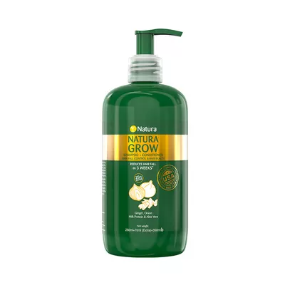Grow shampoo and conditioner for healthy hair.