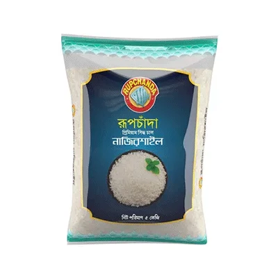 Nazirshail rupchanda rice 5kg bulk pack.