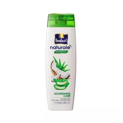 Natural care shampoo for healthy hair.