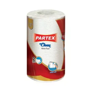 Absorbent kitchen towel roll for cleaning and wiping.