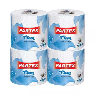 Soft and absorbent toilet tissue pack for everyday use.