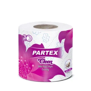 Luxurious 3-ply toilet tissue for soft and comfortable use.