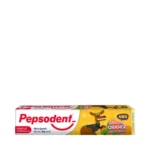 Orange-flavored toothpaste for fresh breath.