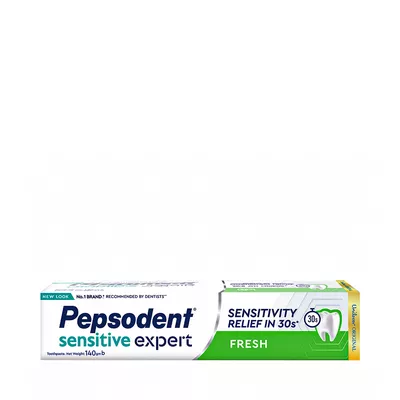 Fresh sensitive toothpaste by Pepsodent.