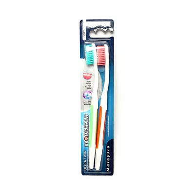 Ultra twin toothbrush for superior cleaning.