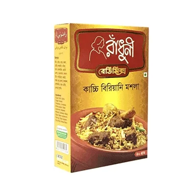 Radhuni kachchi biryani masala 40gm authentic flavor.