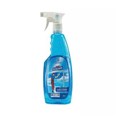 Large scented glass cleaner spray for long-lasting use.