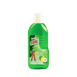 Lemon-scented disinfectant floor cleaner for zesty clean.