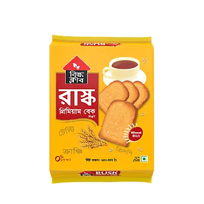 Rusk premium biscuit 250gm crunchy texture.