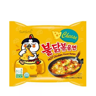 Samyang Hot Chicken Cheese Noodles 140gm cheesy spicy.