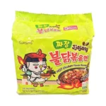 Samyang Jjajang Hot Chicken Noodles 700gm black bean flavor.