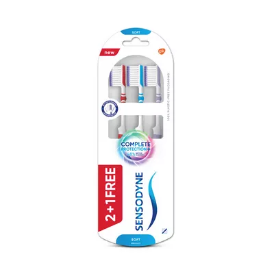 Value pack complete protection toothbrushes.
