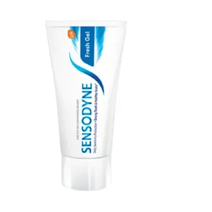 Travel-size fresh gel toothpaste.